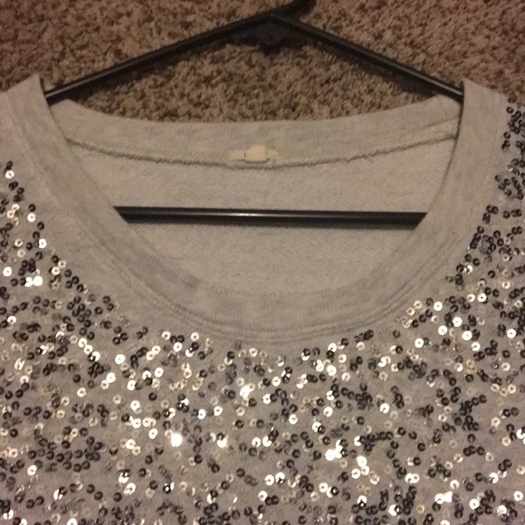 J.Crew XS sequin pull over - Picture 3 of 4
